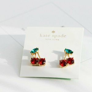 Kate Spade New York cherry Cubic Zirconia earrings